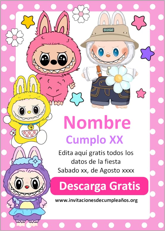 Invitación de Labubu