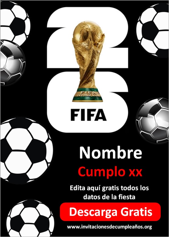 invitaciones Mundial 2026 gratis