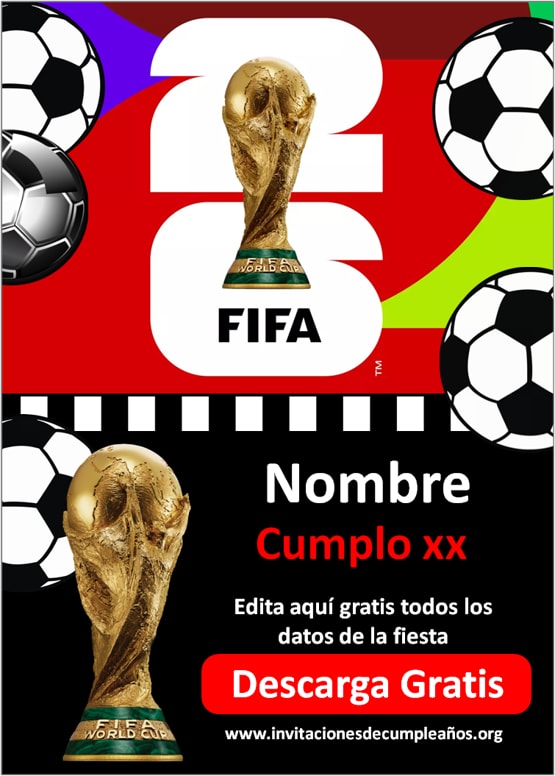 invitaciones Mundial 2026 digitales