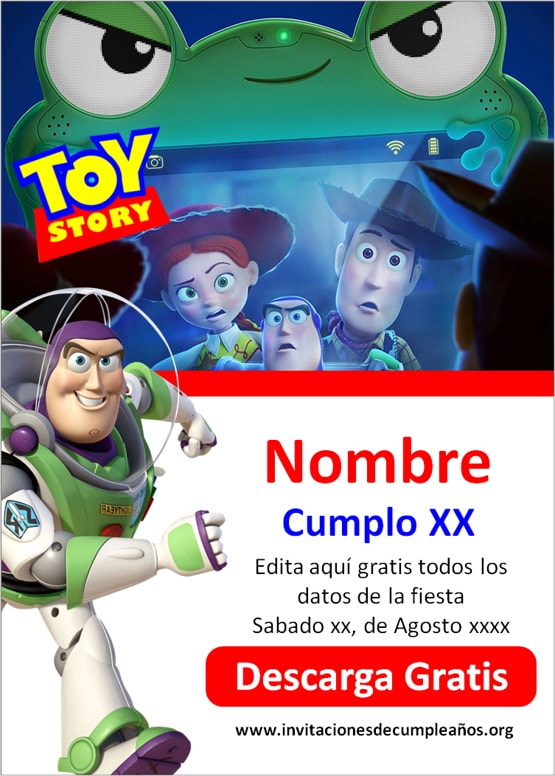 invitaciones Toy Story 5 digitales